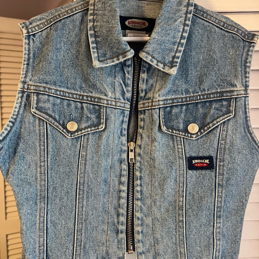 Jordache Light Blue Denim Vest